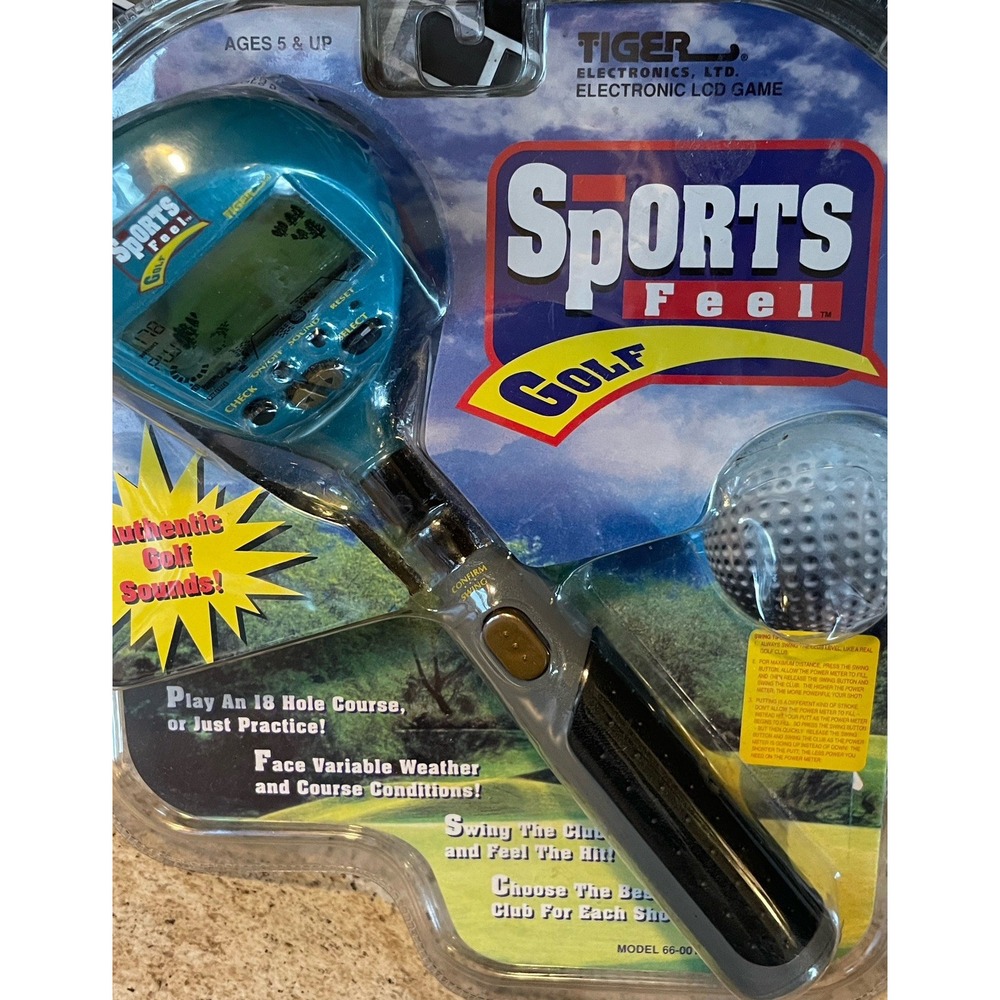 Vintage‎ TIGER Sports Feel Golf Electronic Game 1998 NEW